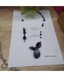 COLLIER ONYX NOIR