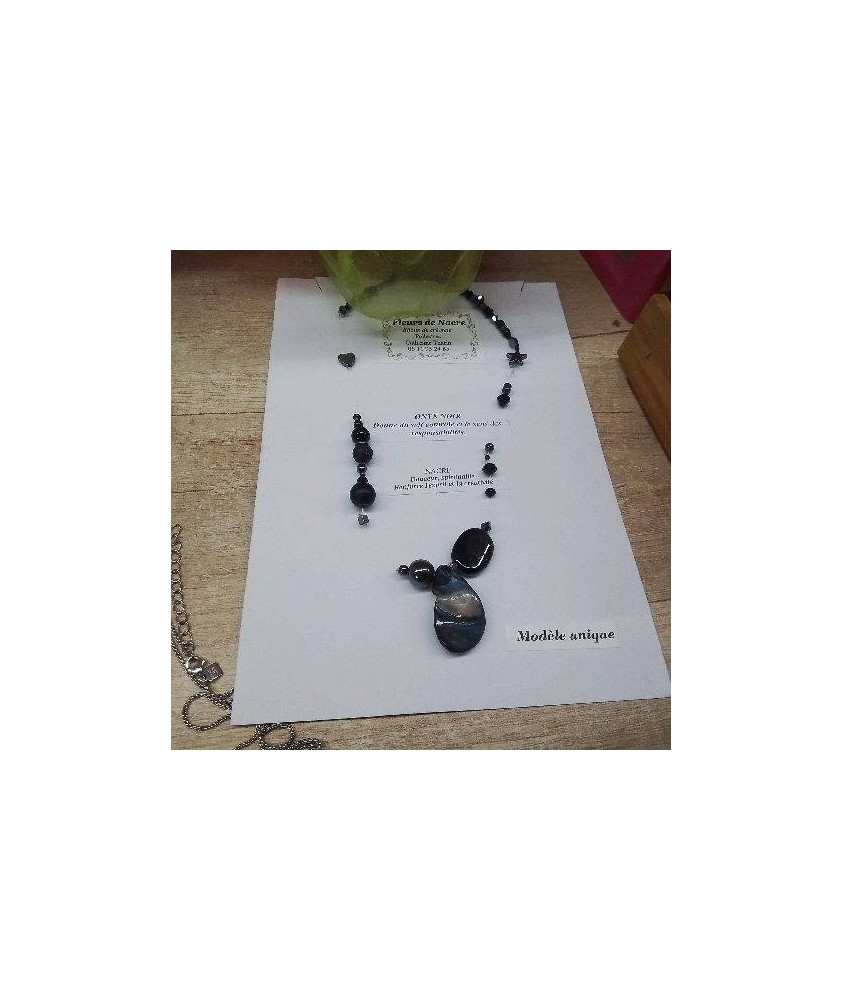 COLLIER ONYX NOIR