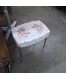 TABOURET VINTAGE ROSES 