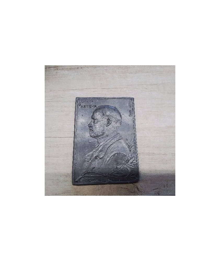 PLAQUE LOUIS PASTEUR EN PLOMBS