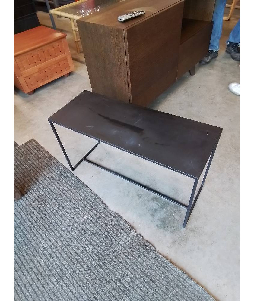 CONSOLE RECTANGULAIRE MÉTAL NOIR