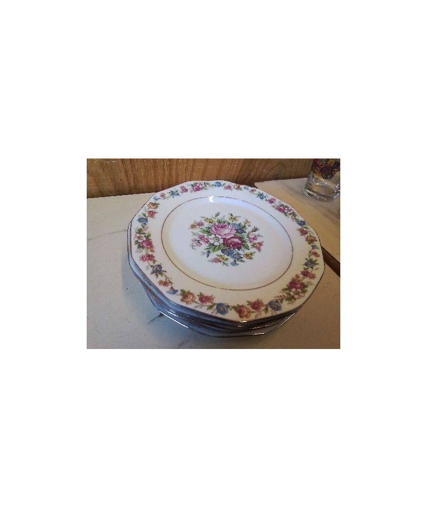 LOT DE 5 ASSIETTES A DESSERTS 