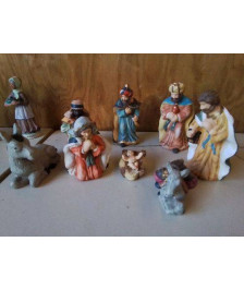 ENSEMBLE DE FIGURINE DE CRÈCHE 