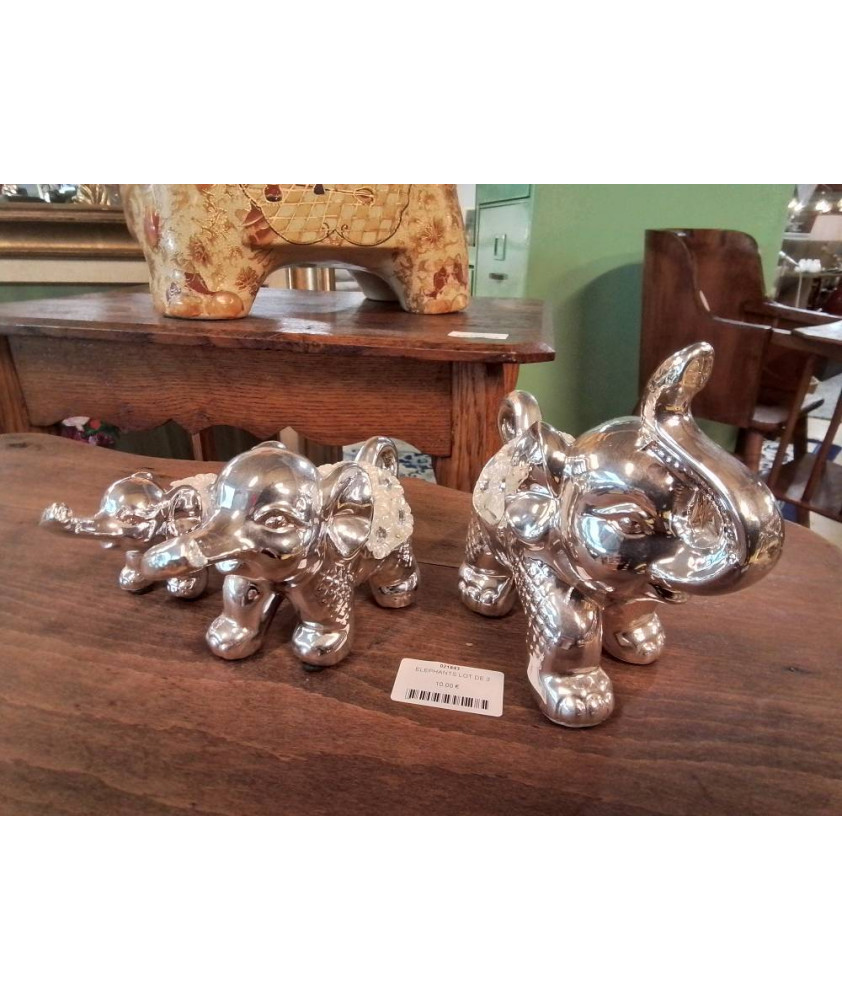 ELEPHANTS LOT DE 3
