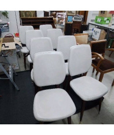SERIE DE 8 CHAISES VINTAGE 