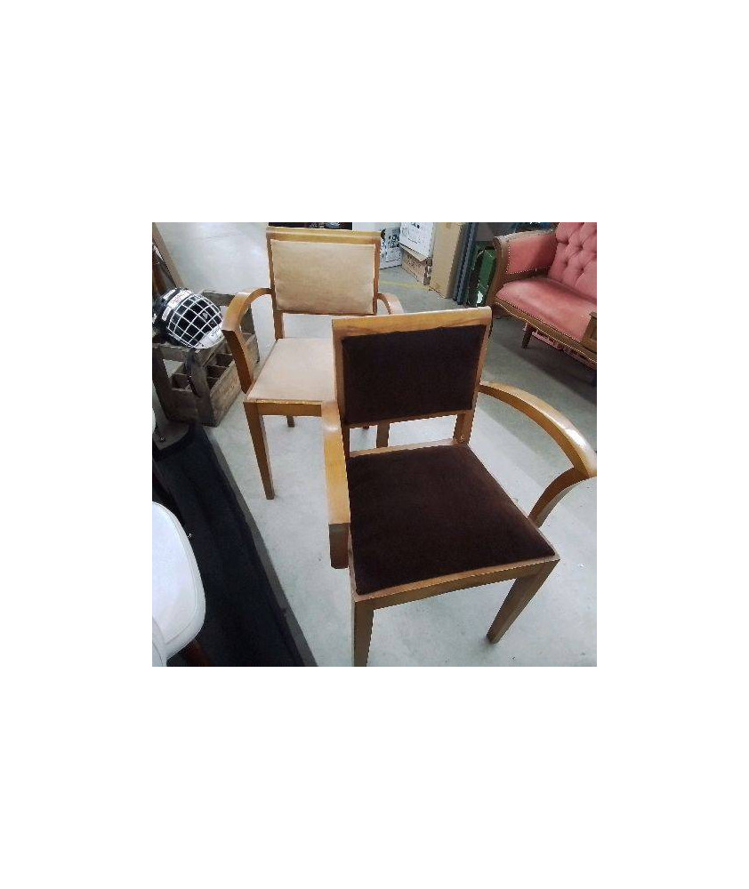 PAIRE DE FAUTEUILS VINTAGE 