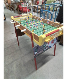 BABY FOOT CHARTON MICHEL PLATINI PIÈTEMENT MÉTAL ROUGE ANNÉES 70-80