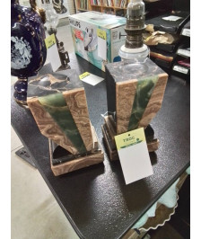 SERRE LIVRE MARBRE OCRE NOIR VERT ART DÉCO 