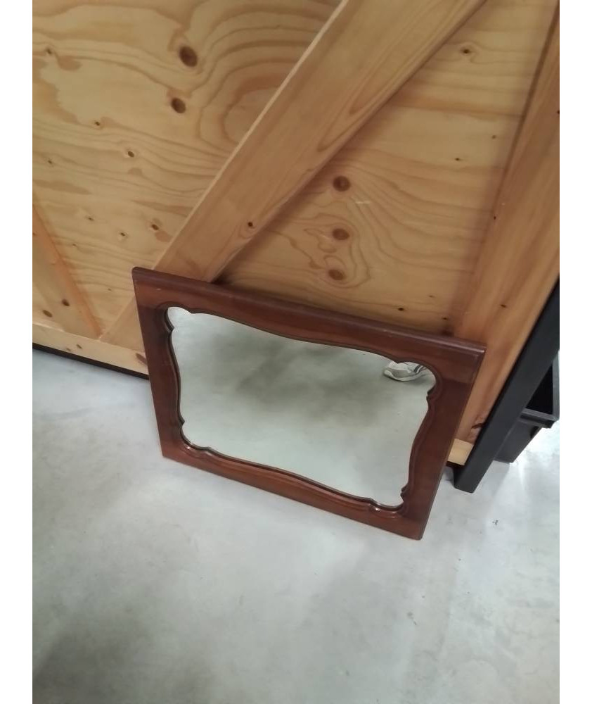 MIROIR RECTANGULAIRE BOIS CHANTOURNÉ 