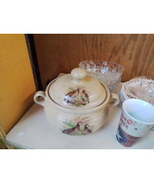 SOUPIÈRE MOTIF GIBIER 