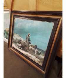 TABLEAU BERGÈRE ET SES MOUTONS