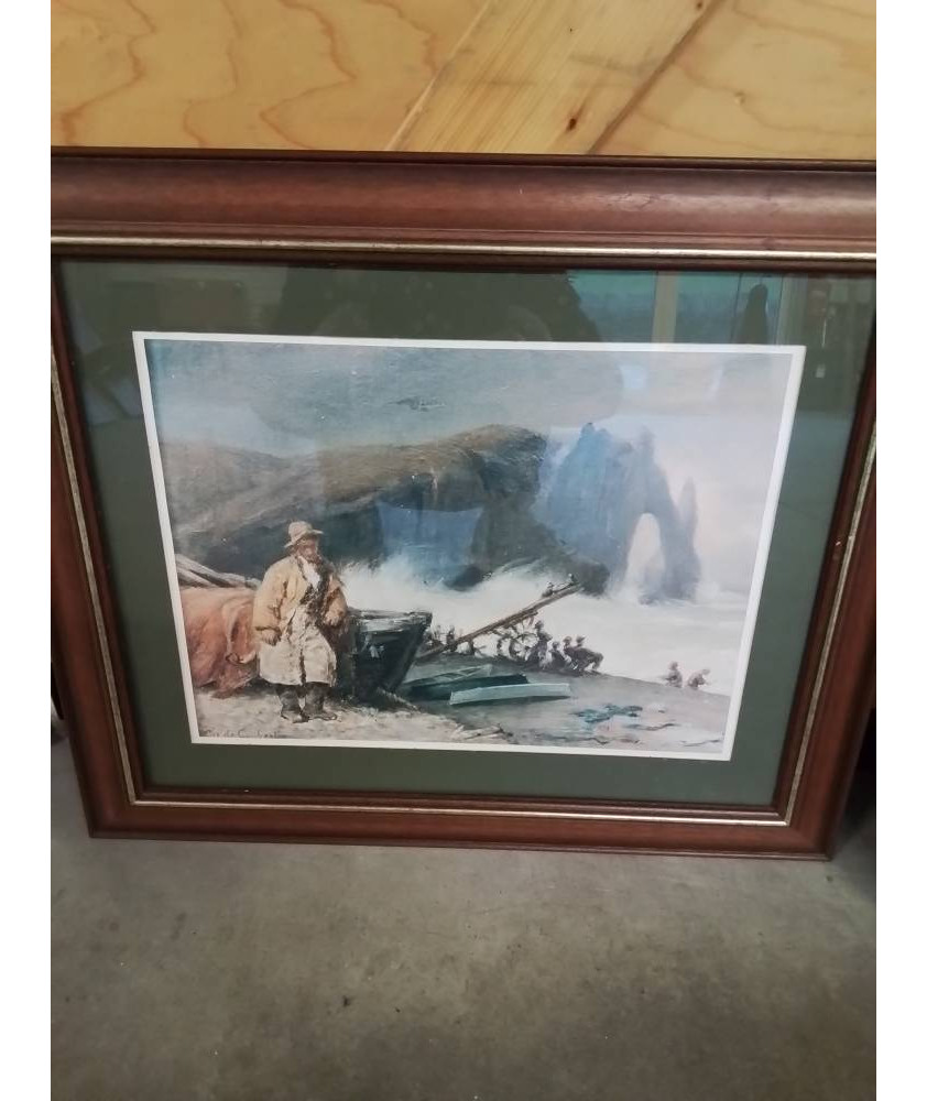 GRAVURE ETRETAT CH. DE COUBERTIN