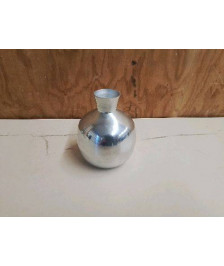 VASE BOULE COULEUR ARGENT