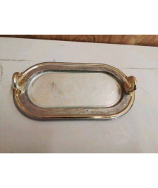 PLAT À FOIE GRAS EN MÉTAL ARGENTÉ 