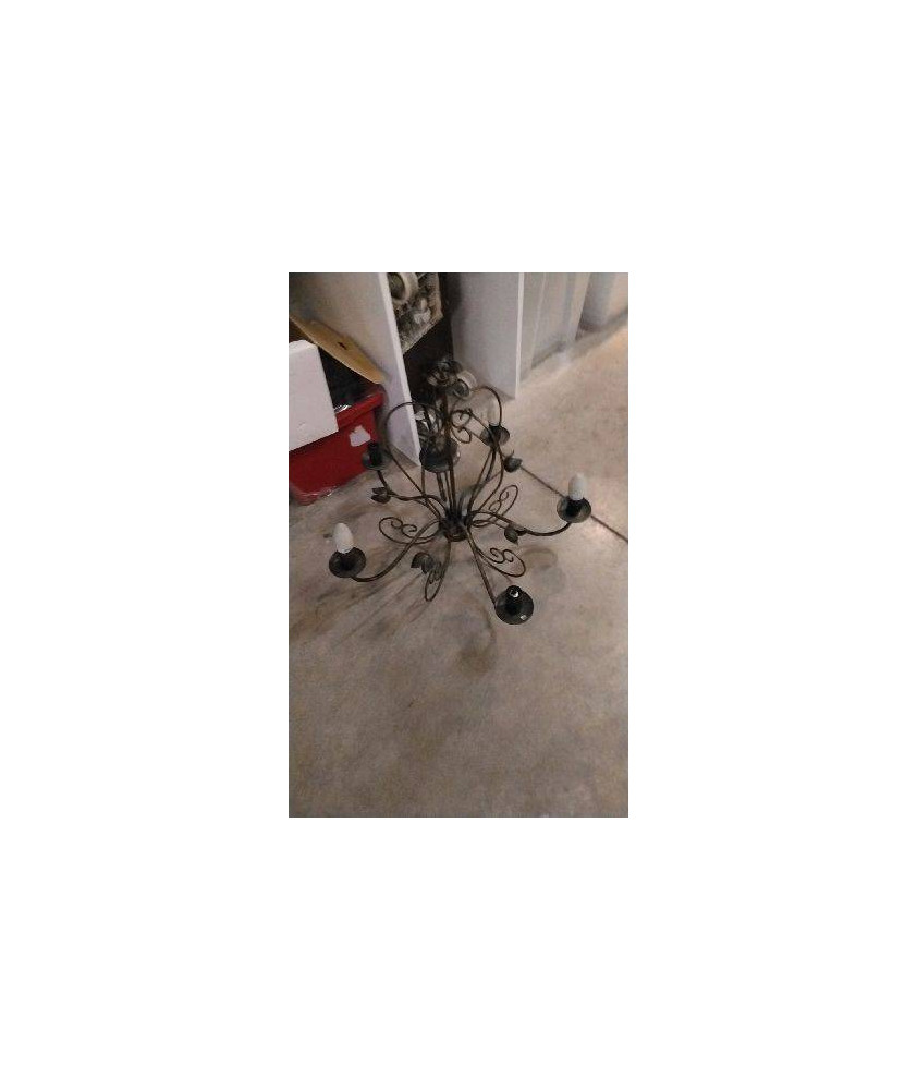 LUSTRE METAL 5 BRANCHES 