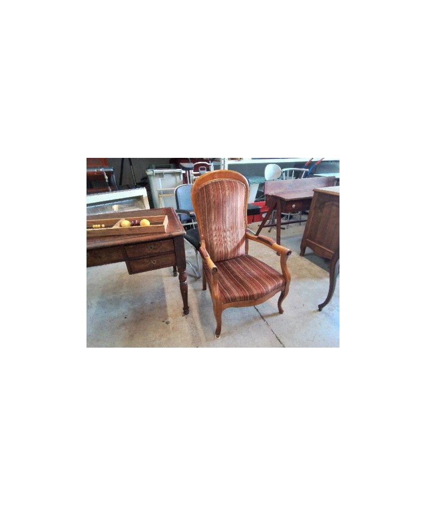 FAUTEUIL VOLTAIRE VELOURS CÔTELÉ 
