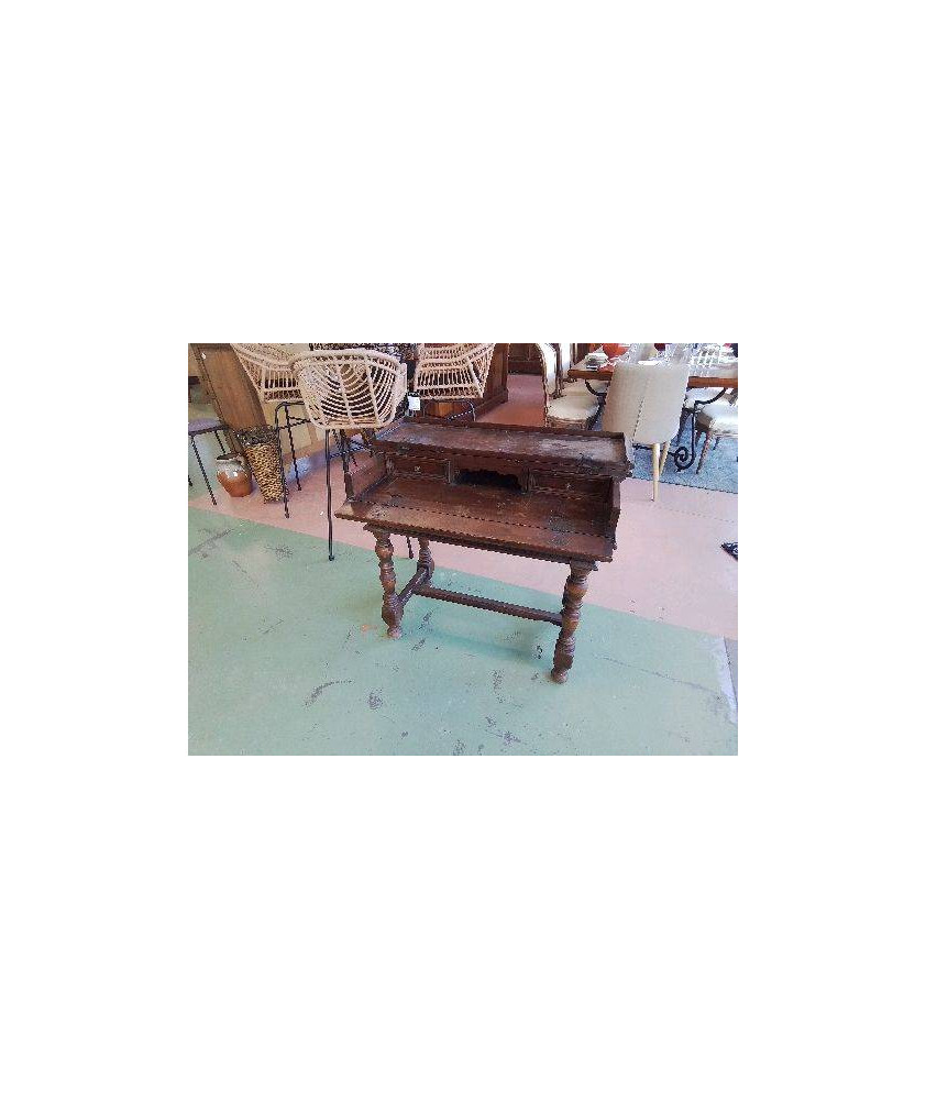 PETITE TABLE SECRETAIRE A TROIR DE STYLE ESPAGNOL