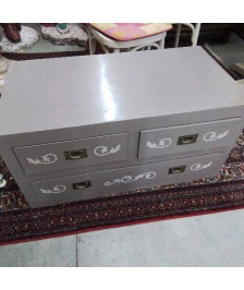 PETIT MEUBLE CAISSON GRIS 3 TIROIRS