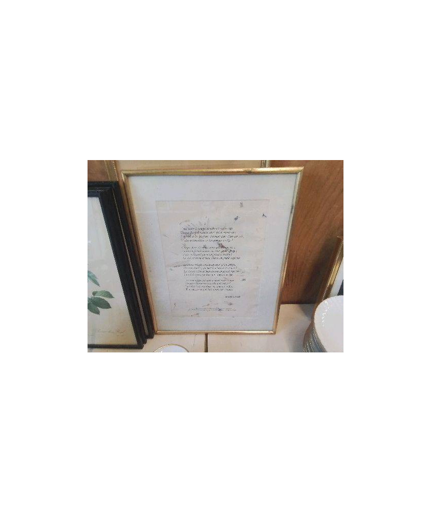 CADRE POÈME BAUDELAIRE