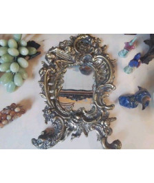 MIROIR BRONZE ROCAILLE 