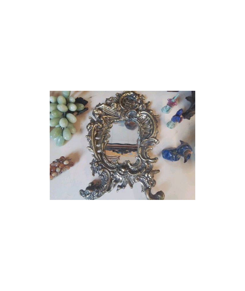 MIROIR BRONZE ROCAILLE 