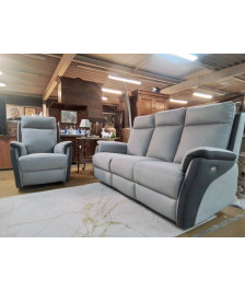 SALON TISSU 3+1 / 3 RELAX ELECTRIQUES