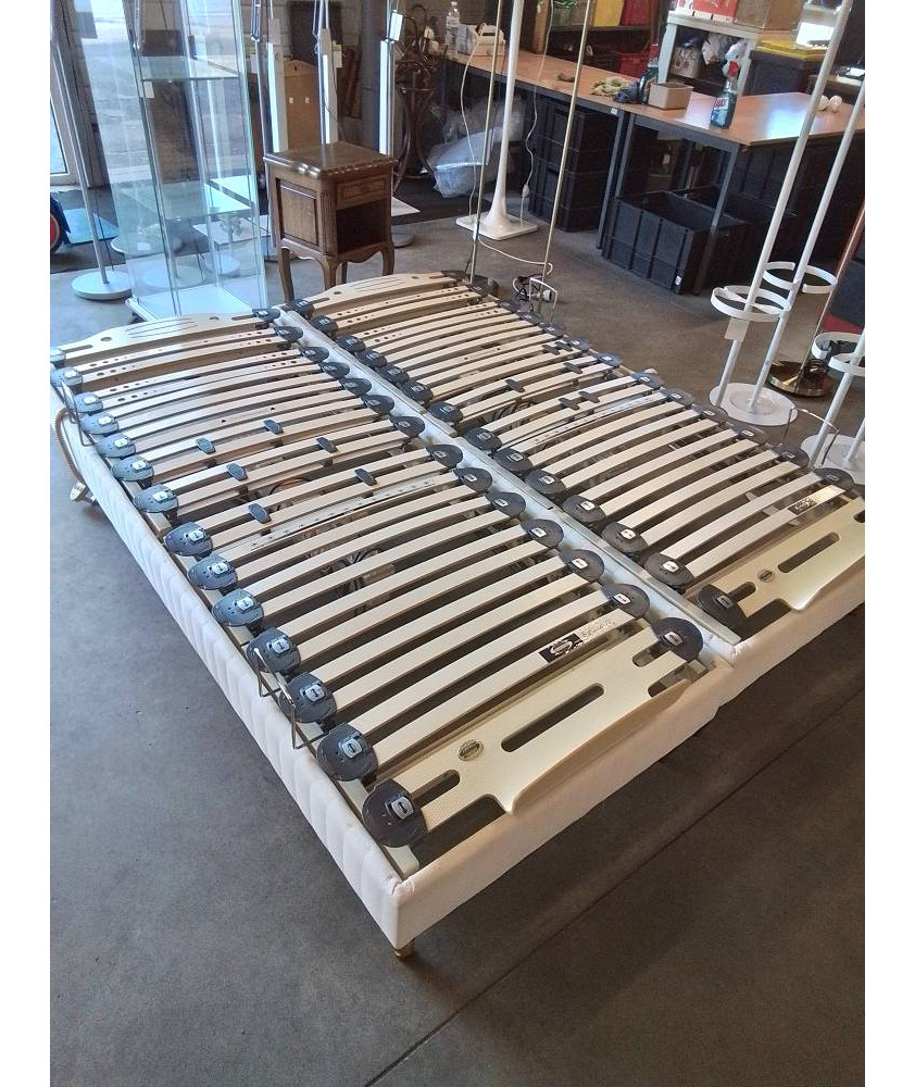 PAIRE DE SOMMIER ÉLECTRIQUE SIMMONS AVEC MATELAS 2X80X200CM