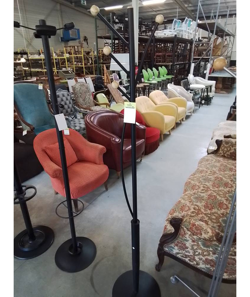 PERROQUET MÉTAL ET BOULES BOIS CLAIR 4 PATÈRES 