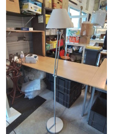 LAMPADAIRE ARTICULE MÉTAL GRIS AJ ECRU