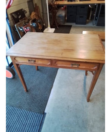 BUREAU RECTANGULAIRE 2 TIROIRS ART NOUVEAU 