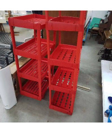 ETAGERE PLASTIQUE ROUGE