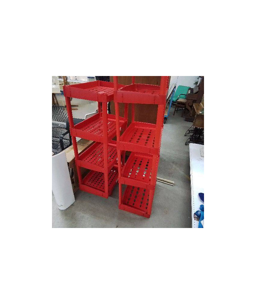 ETAGERE PLASTIQUE ROUGE