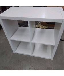 ETAGERE 4 CASES BLANCHE