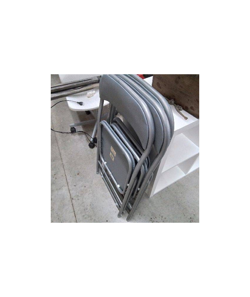 CHAISE PLIANTE GRISE