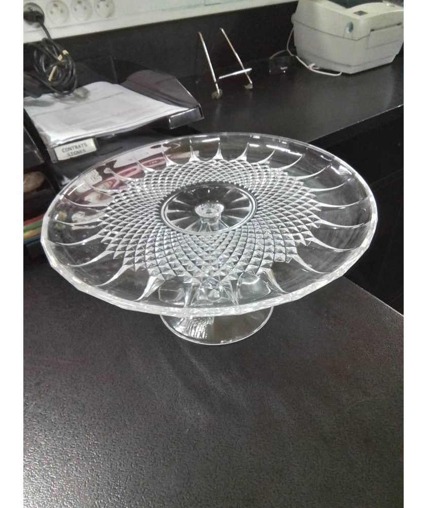 COMPOTIER CRISTAL TAILLÉ CRISTAL 