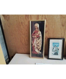 PHOTOGRAPHIE STATUE RELIGIEUSE DE LA VIERGE