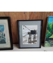 PETITE AQUARELLE CABANNE DE PECHE