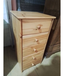 COMMODE PIN 5 TIROIRS 