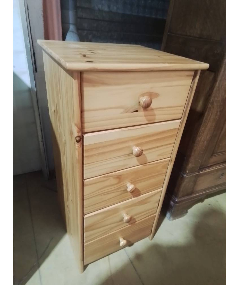 COMMODE PIN 5 TIROIRS 