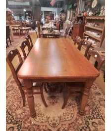 TABLE PIN 2 TIROIRS EN L’ETAT