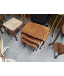 LOT DE 3 TABLES BASSES GIGOGNE