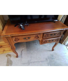 BUREAU STYLE LOUIS XV EN MERISIER