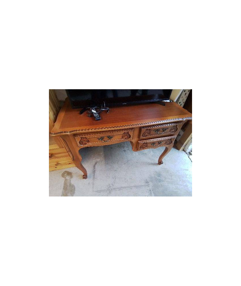 BUREAU STYLE LOUIS XV EN MERISIER