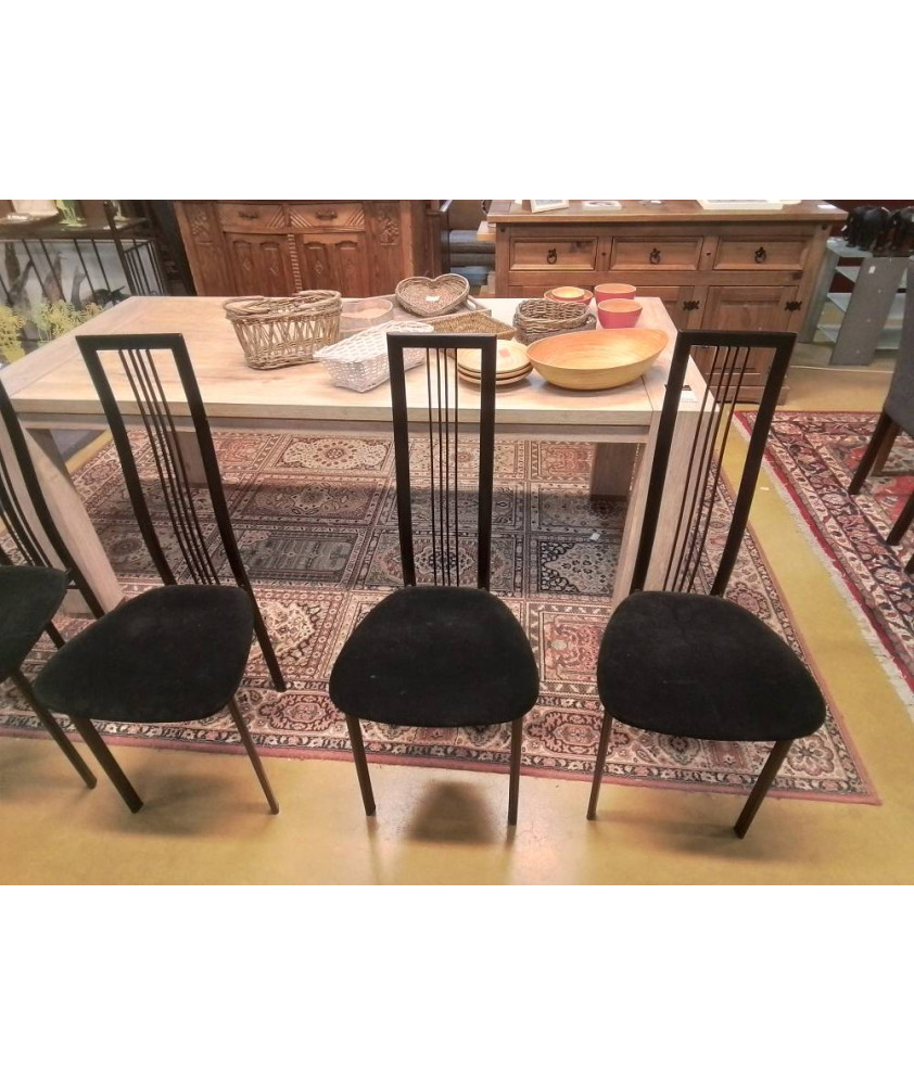 LOT DE 6 CHAISES 