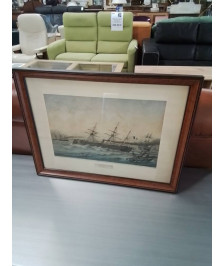 GRAVURE FRÉGATE CUIRASSÉE L’INVINCIBLE 