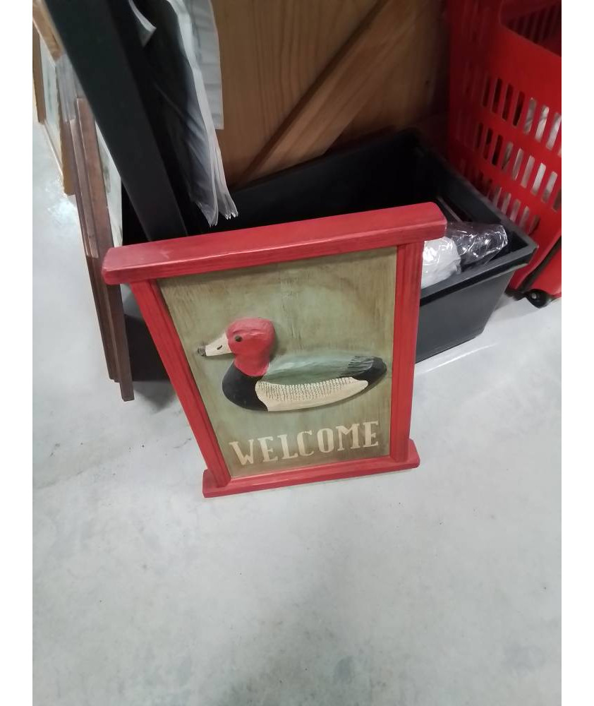 TABLEAU BOIS AU CANARD WELCOM