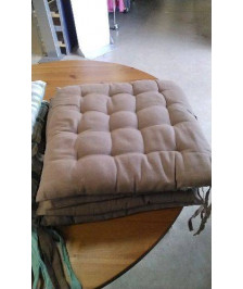 GALETTE DE CHAISE MARRON LE LOT