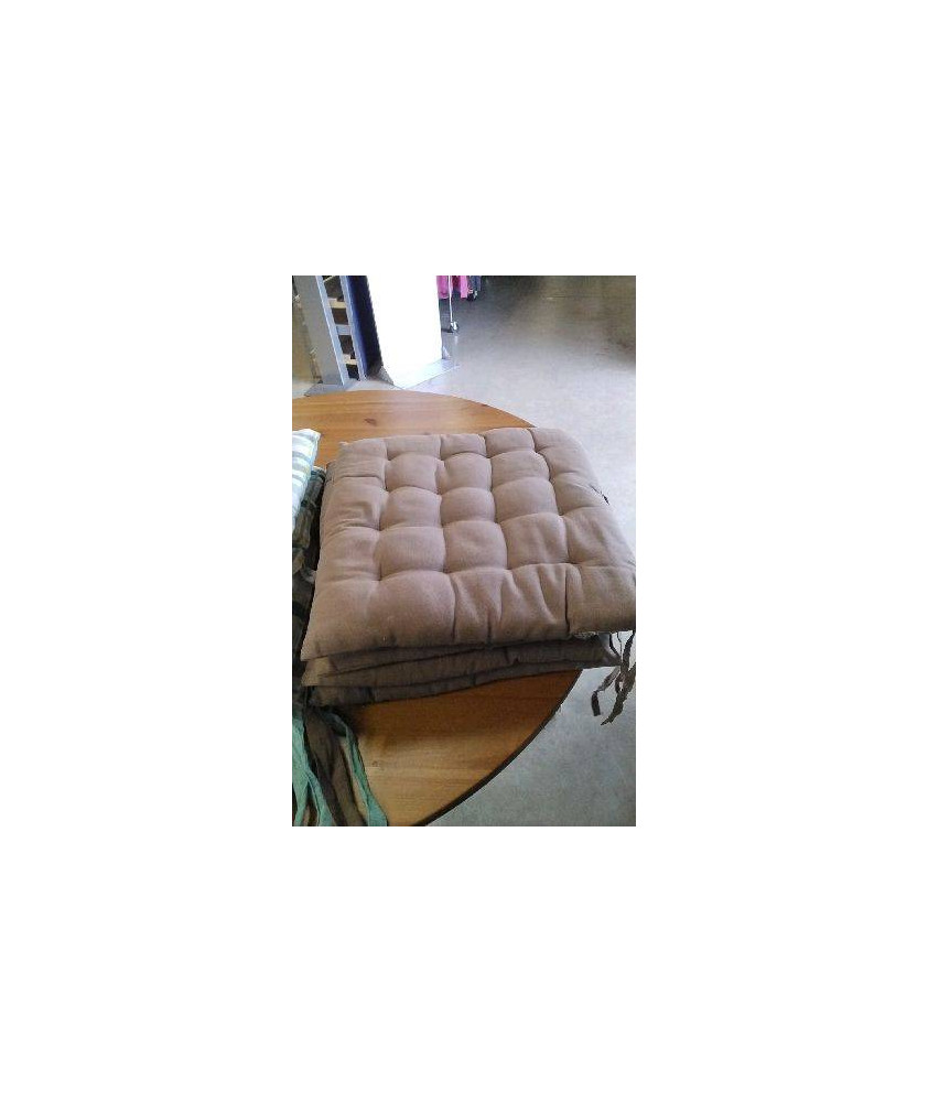 GALETTE DE CHAISE MARRON LE LOT