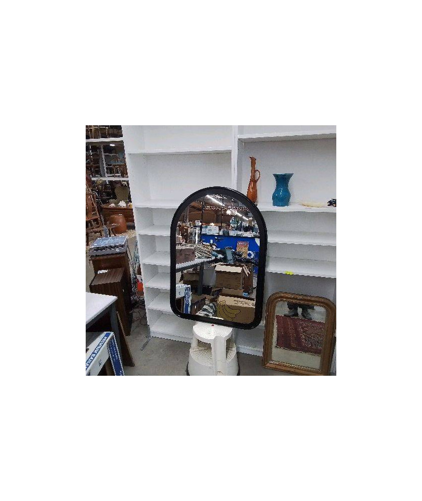 MIROIR VINTAGE CADRE NOIR