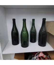 BOUTEILLE ANCIENNE VERRE VERT UNITÉ